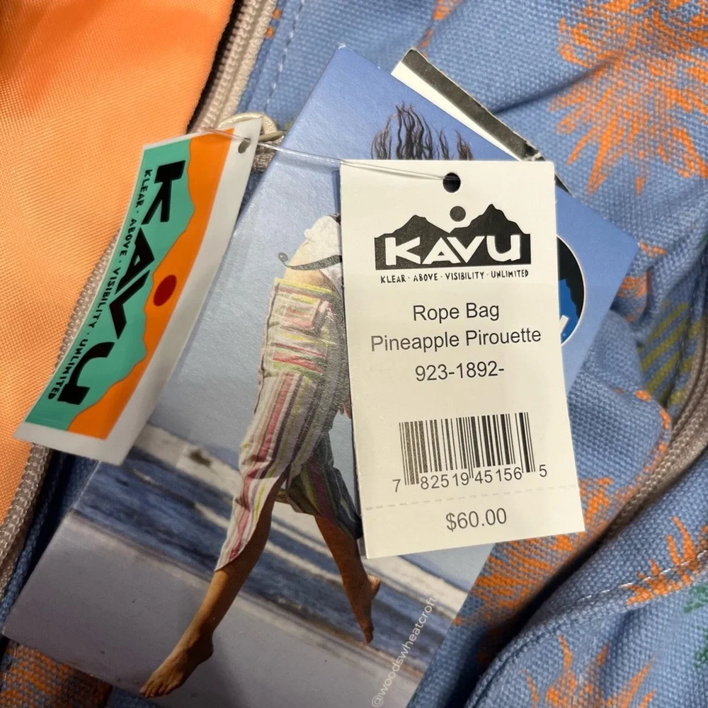NWT Kavu Rope Bag-Pineapple Pirouette